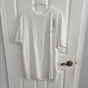 Náutica White Short Sleeve Tee Classic Crew Neck